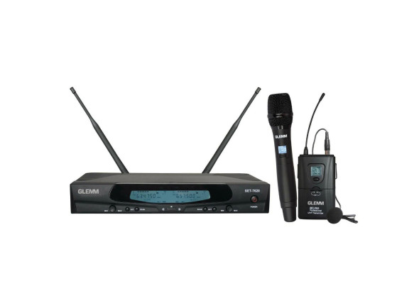 Glemm Microfone Mão s/ Fios + Lapela + Emissor + Receptor UHF Glemm Microfone Mão s/ Fios + Lapela + Emissor + Receptor UHF